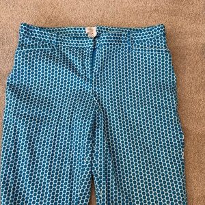 Laundry women’s size 10 Bermuda shorts-turquoise/white